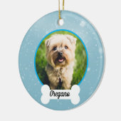 Personalisiertes Haustier-Ornament für Hunde Keramik Ornament (Links)