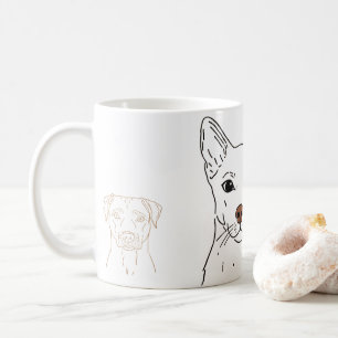 Personalisiertes Haustier-Porträt-Geschenk Indiv Kaffeetasse
