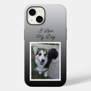 Personalisiertes Haustierfoto Ich liebe meinen Hun Case-Mate iPhone 14 Hülle