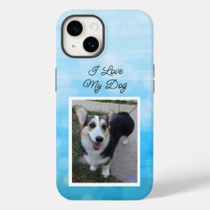 Personalisiertes Haustierfoto Ich liebe meinen Hun Case-Mate iPhone 14 Hülle