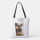 Personalisiertes Haustierfoto Tasche (Rückseite)