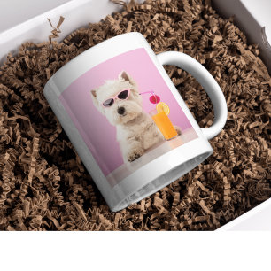Personalisiertes Haustierfoto und Text Kaffeetasse