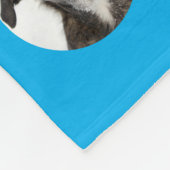 Personalisiertes Haustiermuster Fleecedecke (Ecke)