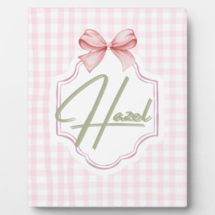 Personalisiertes Hazel Baby Mädchen Kinderzimmer S Fotoplatte