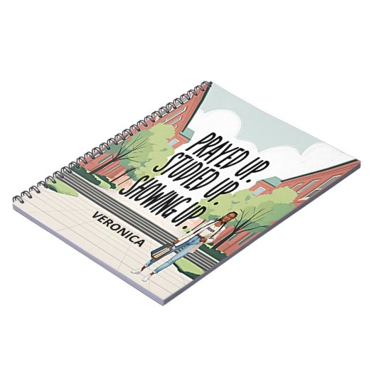 Personalisiertes HBCU Faith-Notebook Notizblock (Linke Seite)