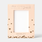 Personalisiertes Heart Pet Memorial Geätzte Rahmen (Vorderseite)