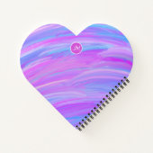 Personalisiertes Heart Spiral Notebook mit gestric Notizblock (Rückseite)