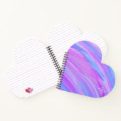 Personalisiertes Heart Spiral Notebook mit gestric Notizblock (Innenseite)