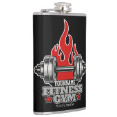 Personalisiertes Heften Dumbell Fitness Gym Flachmann (Rechts)