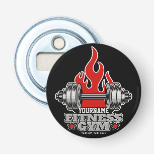 Personalisiertes Heften Dumbell Fitness Gym Flaschenöffner