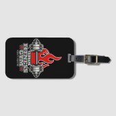 Personalisiertes Heften Dumbell Fitness Gym Gepäckanhänger (Vorderseite (Horizontal))