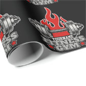 Personalisiertes Heften Dumbell Fitness Gym Geschenkpapier (Rolleneckpunkt)