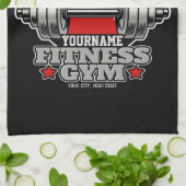 Personalisiertes Heften Dumbell Fitness Gym Geschirrtuch (Gefaltet)