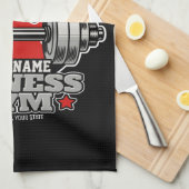 Personalisiertes Heften Dumbell Fitness Gym Geschirrtuch (Viertel Falte)