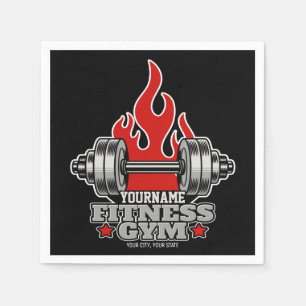 Personalisiertes Heften Dumbell Fitness Gym Serviette