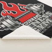 Personalisiertes Heften Dumbell Fitness Gym Sherpadecke (3/4)