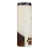 Personalisiertes Heimtier Foto Kitten Katze Dosenv Thermosbecher (Rückseite)