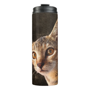 Personalisiertes Heimtier Foto Kitten Katze Dosenv Thermosbecher