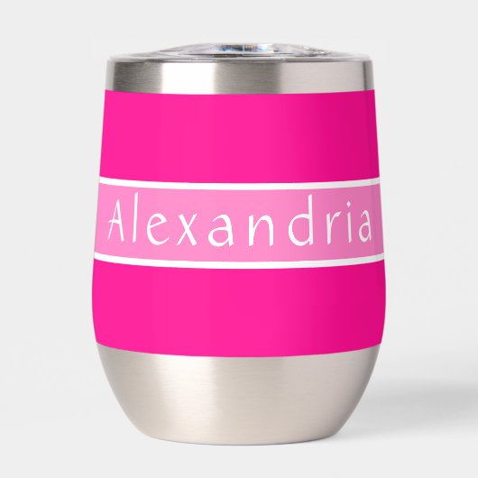 Personalisiertes Heiß-Rosa und Rosa (Vorderseite)