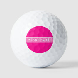 Personalisiertes Heiß-Rosa und Rosa Golfball