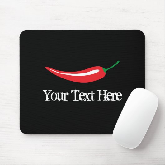 Personalisiertes, heiß rotes Chili-Pfeffermaus Mousepad (Mit Mouse)