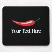 Personalisiertes, heiß rotes Chili-Pfeffermaus Mousepad (Vorne)