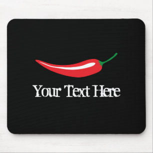 Personalisiertes, heiß rotes Chili-Pfeffermaus Mousepad