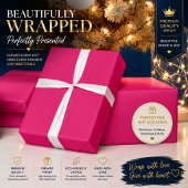 Personalisiertes heißrosa Geschenkpapier
