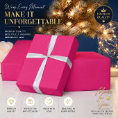 Personalisiertes heißrosa Geschenkpapier