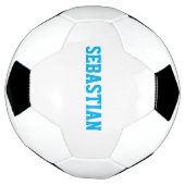 Personalisiertes hellblaues individuelle Name-Team Fußball (Gedreht)