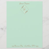 Personalisiertes hellblaues Papier (Vorderseite)