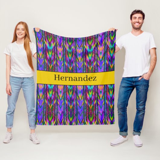 Personalisiertes helles Chevron-Muster im Südweste Fleecedecke (Beispiel)