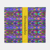 Personalisiertes helles Chevron-Muster im Südweste Fleecedecke (Vorderseite (Horizontal))