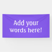 Personalisiertes helles Lila Banner (Horizontal)