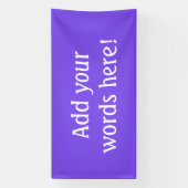 Personalisiertes helles Lila Banner (Vertikal)