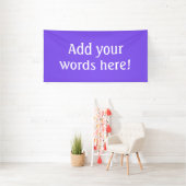 Personalisiertes helles Lila Banner (Insitu)