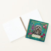 Personalisiertes Hellgraues Lhasa-Apso-Quadrat-Not Notizblock (Innenseite)