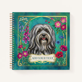 Personalisiertes Hellgraues Lhasa-Apso-Quadrat-Not Notizblock