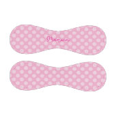 Personalisiertes hellrosa Punkte-Muster Baseball (Paneele)