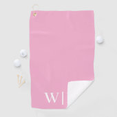 Personalisiertes, hellrosa und weißes Handtuch (Insitu)