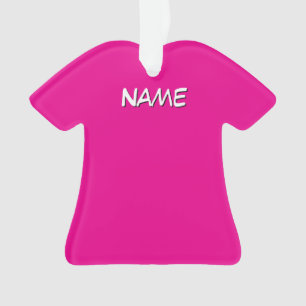 Personalisiertes Hemd mit Namen Rosa Ornament