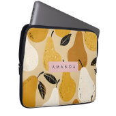 Personalisiertes Herbst-Birnen-Frucht-Design Laptopschutzhülle (Vorne Rechts)