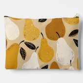 Personalisiertes Herbst-Birnen-Frucht-Design Zubehörtasche (Rückseite)