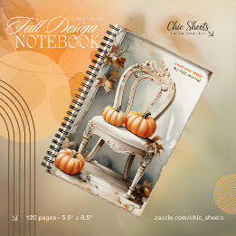 Personalisiertes Herbst-Design-Spiralnotizbuch Notizblock