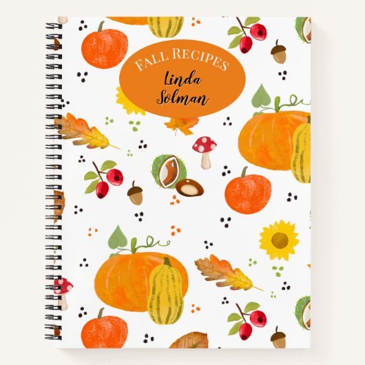 Personalisiertes Herbst-Lover-Notebook Notizblock (Vorderseite)
