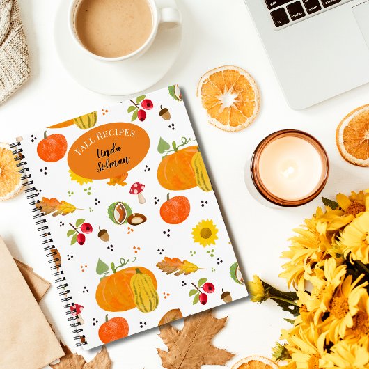 Personalisiertes Herbst-Lover-Notebook Notizblock