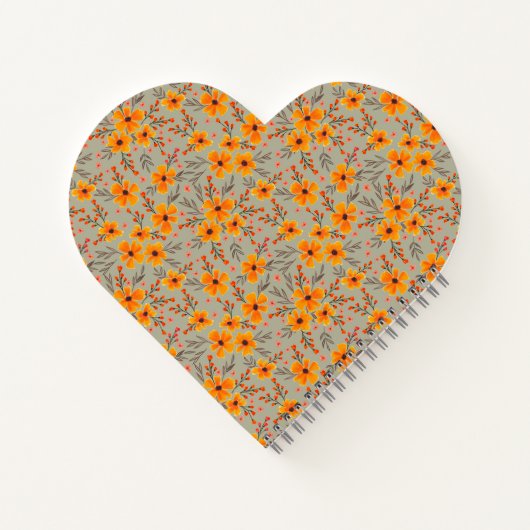 Personalisiertes Herbstfallmuster Notizblock (Rückseite)