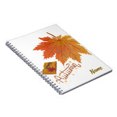 "Personalisiertes Herbstleaf-Notebook - Herbstsais Notizblock (Rechte Seite)