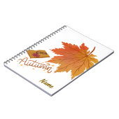 "Personalisiertes Herbstleaf-Notebook - Herbstsais Notizblock (Linke Seite)