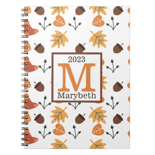 Personalisiertes HerbstNotebook Notizblock (Vorderseite)